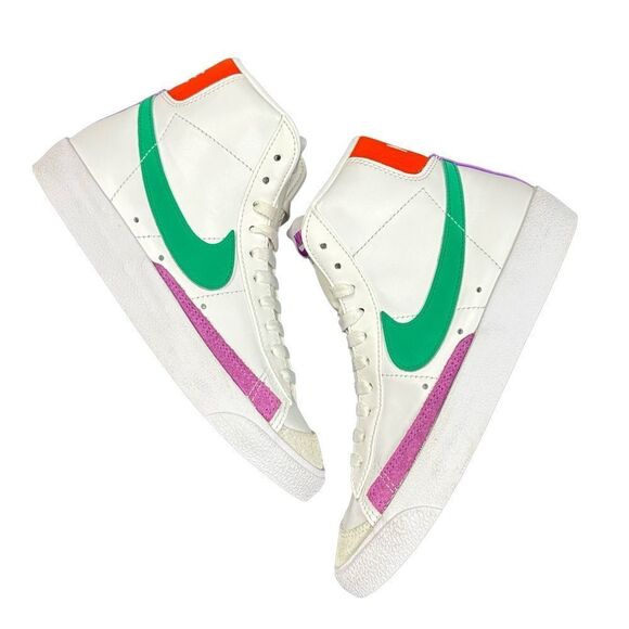 NIKE Blazer Mid '77 Vintage "White/Stadium Green/Picante Red" High top Size 6.5 - Picture 7 of 16